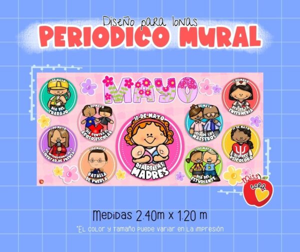 Lona para periódico mural: Mayo