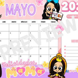 CALENDARIO DE MAYO 2025