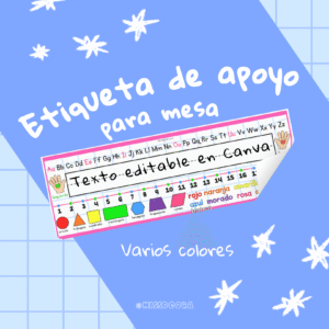 Etiqueta de apoyo visual
