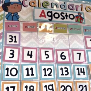 Fondo de Calendario Armable