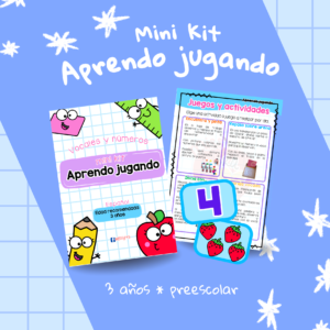 Mini kit Aprendo jugando: vocales y números (3 años)