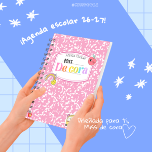 Agenda Escolar Imprimible 2026-2027 | Planner Docente PDF + Portada Editable Canva